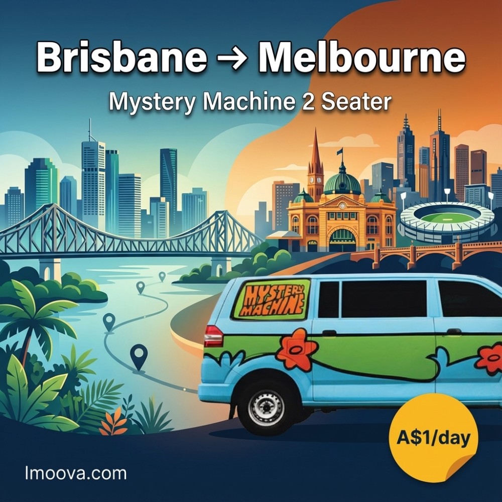 Mystery Machine 2 Seater available for relocation from Brisbane to Melbourne