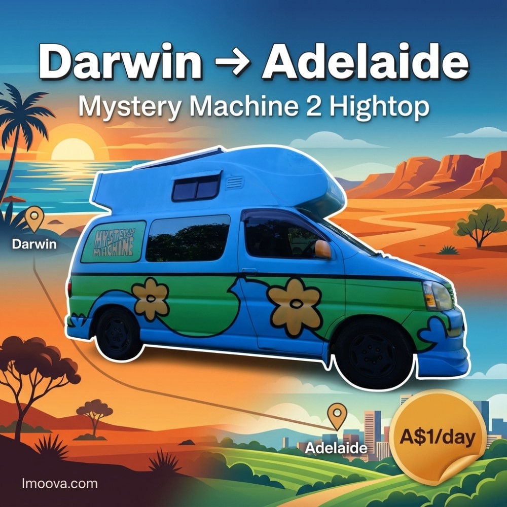 Mystery Machine 2 Hightop available for relocation from Darwin to Adelaide
