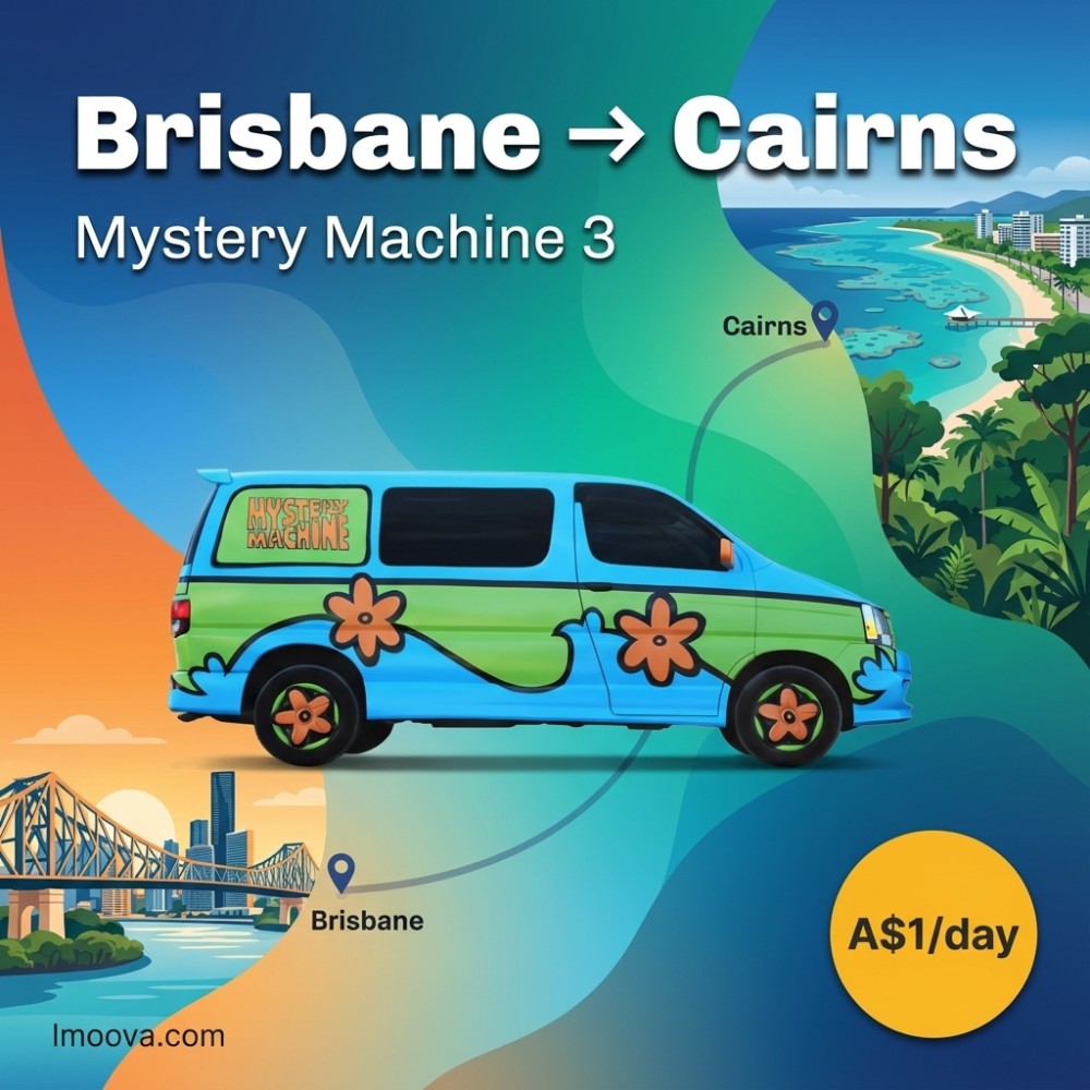 Mystery Machine 3 available for relocation from Brisbane to Cairns