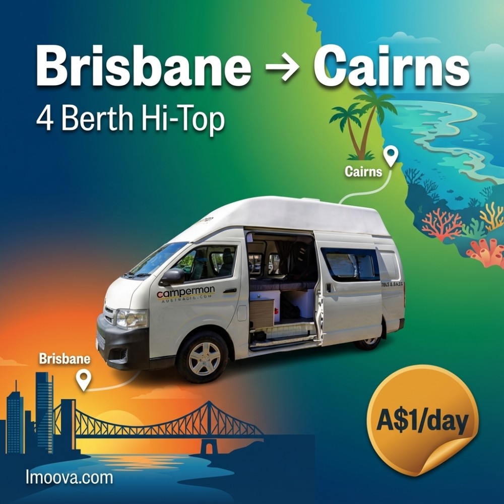 4 Berth Hi-Top available for relocation from Brisbane to Cairns