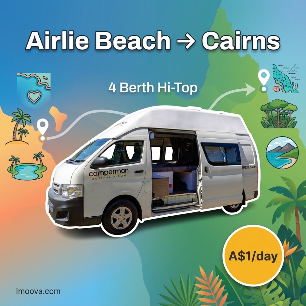 4 Berth Hi-Top available for relocation from Airlie Beach to Cairns