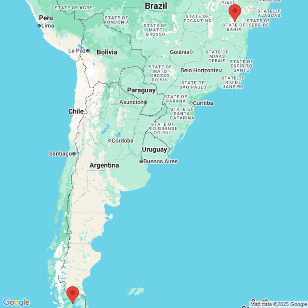 Trip between Punta Varas and Punta Arenas