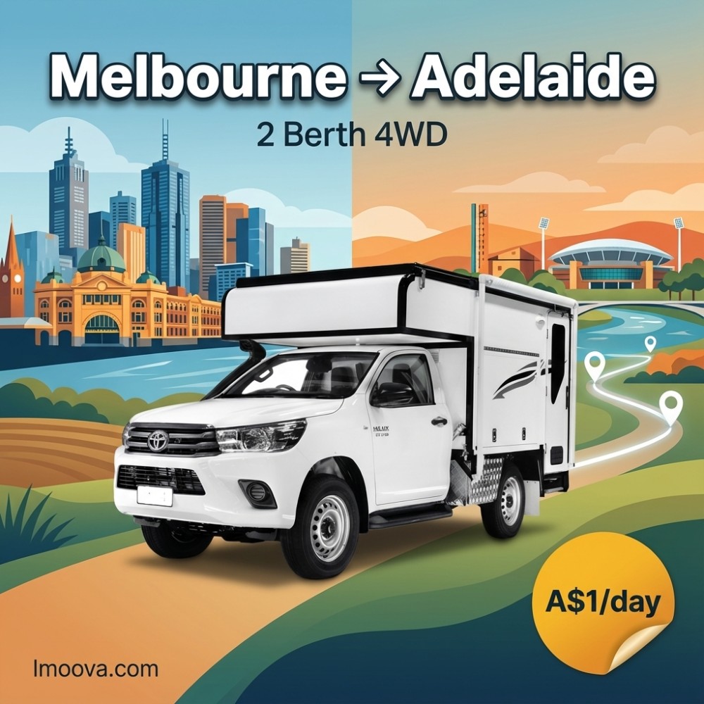 2 Berth 4WD available for relocation from Melbourne to Adelaide