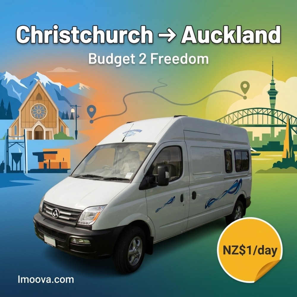 Budget 2 Freedom - Christchurch to Auckland