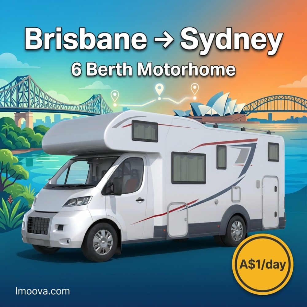 6 Berth Motorhome - Brisbane to Sydney