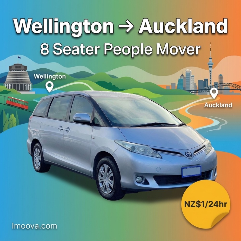 8 Seater People Mover available for relocation from Wellington to Auckland