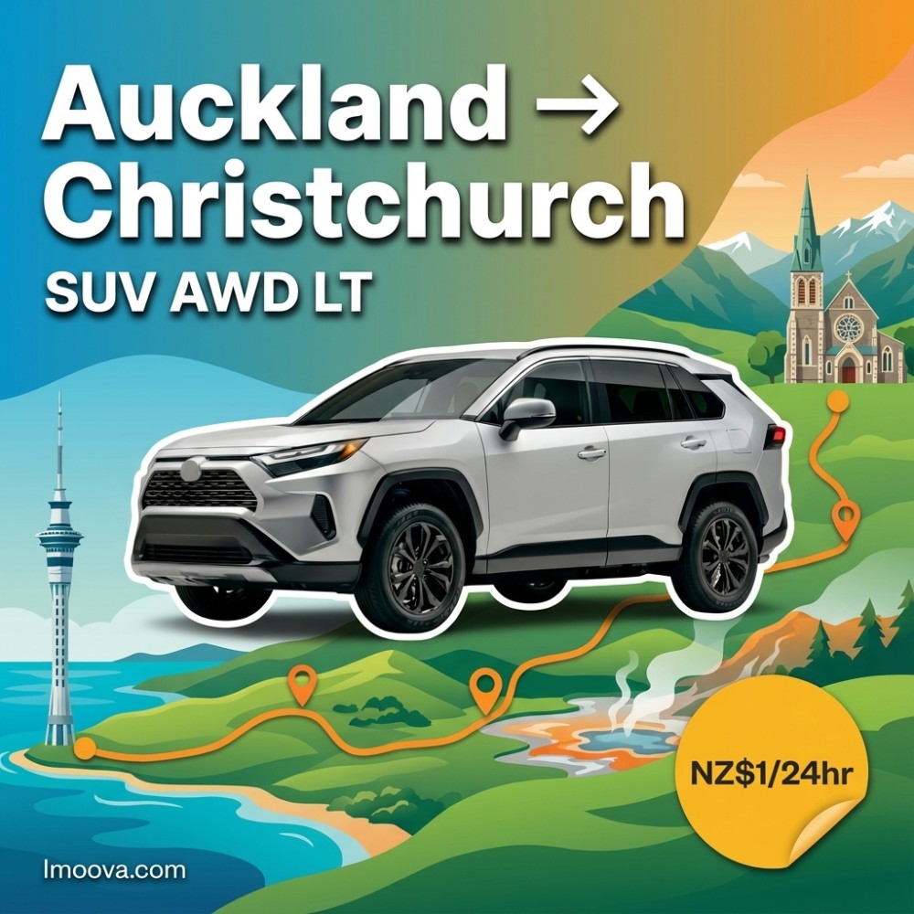 SUV AWD LT - Auckland to Christchurch