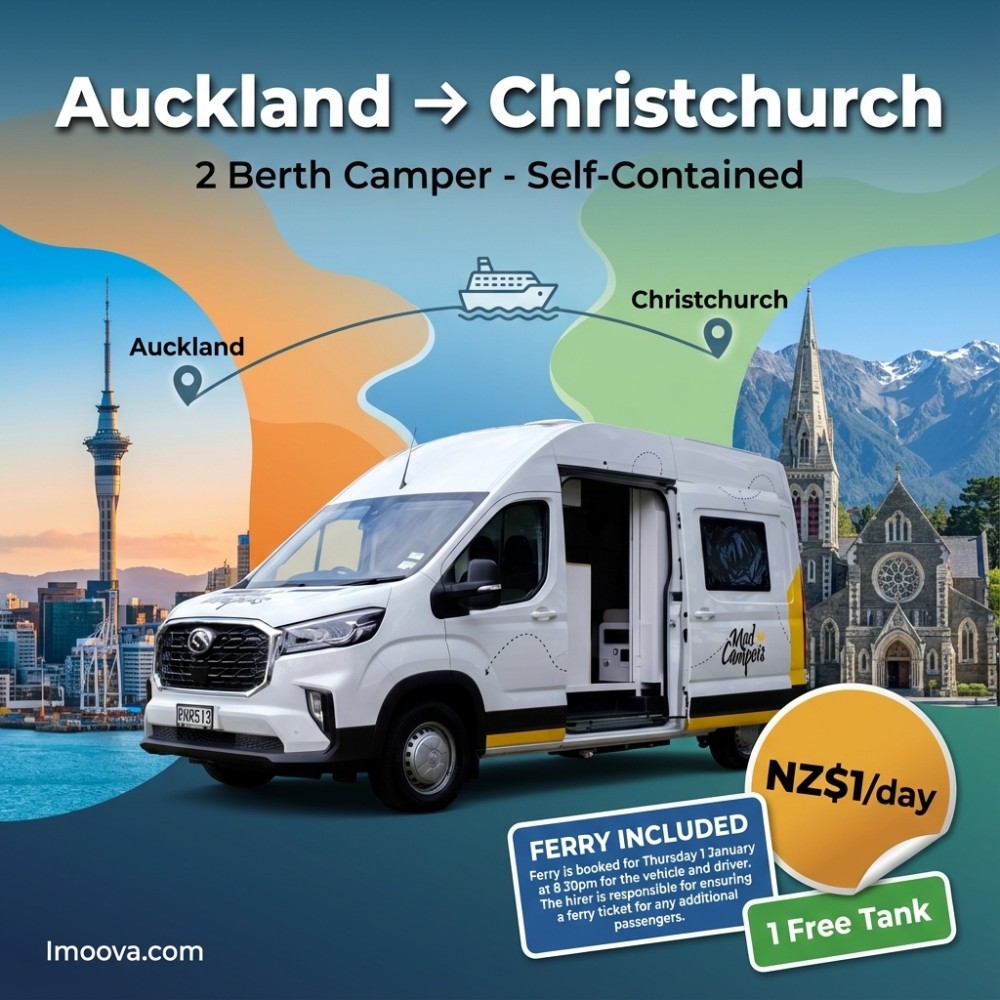 2 Berth Camper - Self-Contained - Auckland to Christchurch