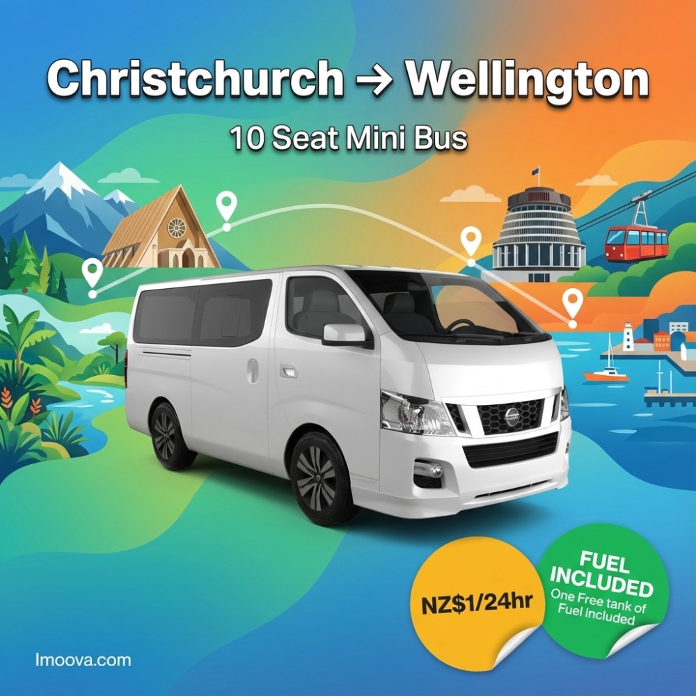 10 Seat Mini Bus - Christchurch to Wellington