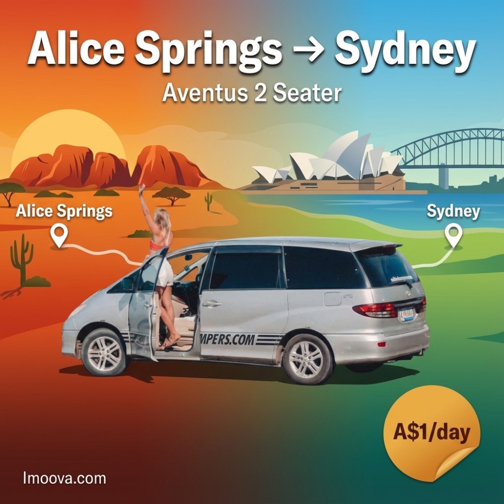 Aventus 2 Seater - Alice Springs to Sydney