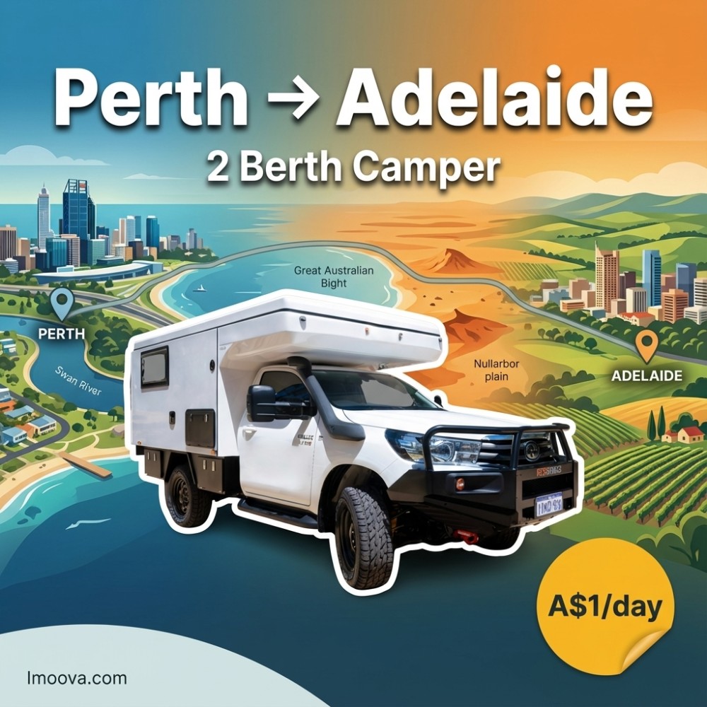 2 Berth Camper available for relocation from Perth to Adelaide