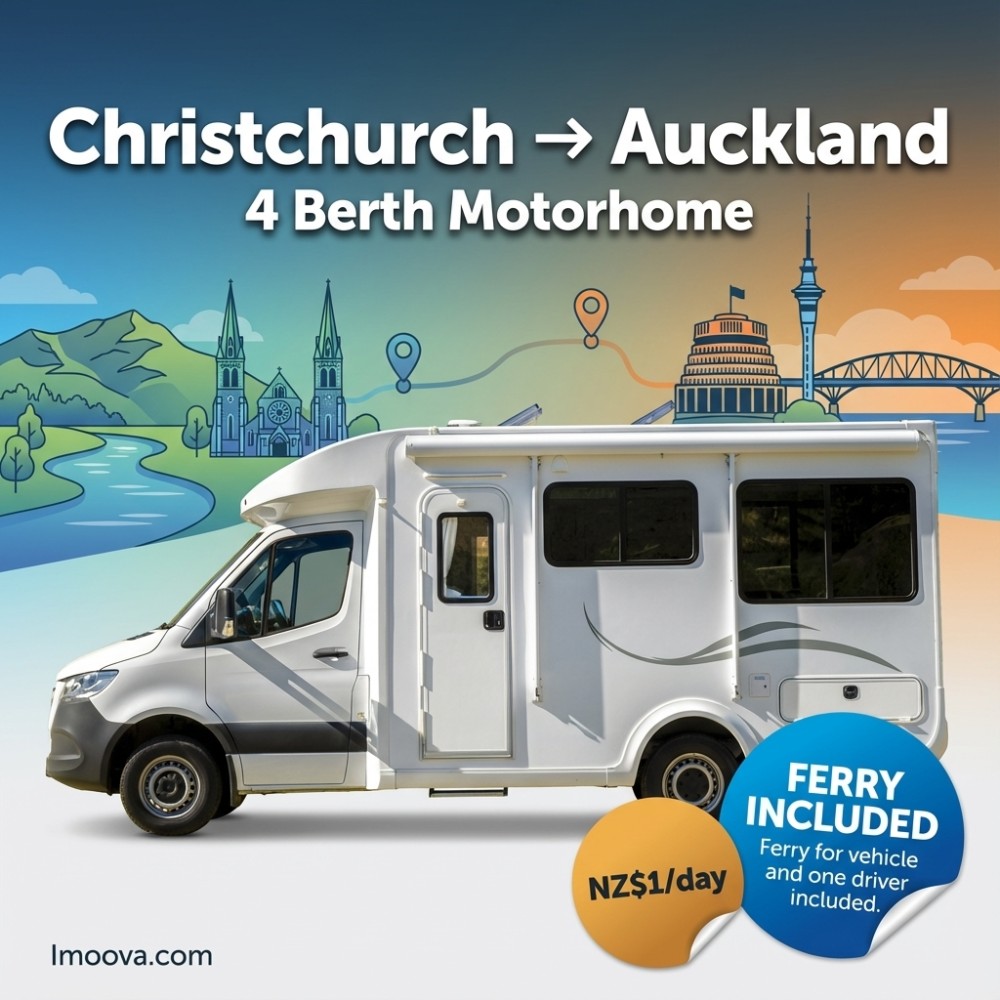 4 Berth Motorhome available for relocation from Christchurch to Auckland