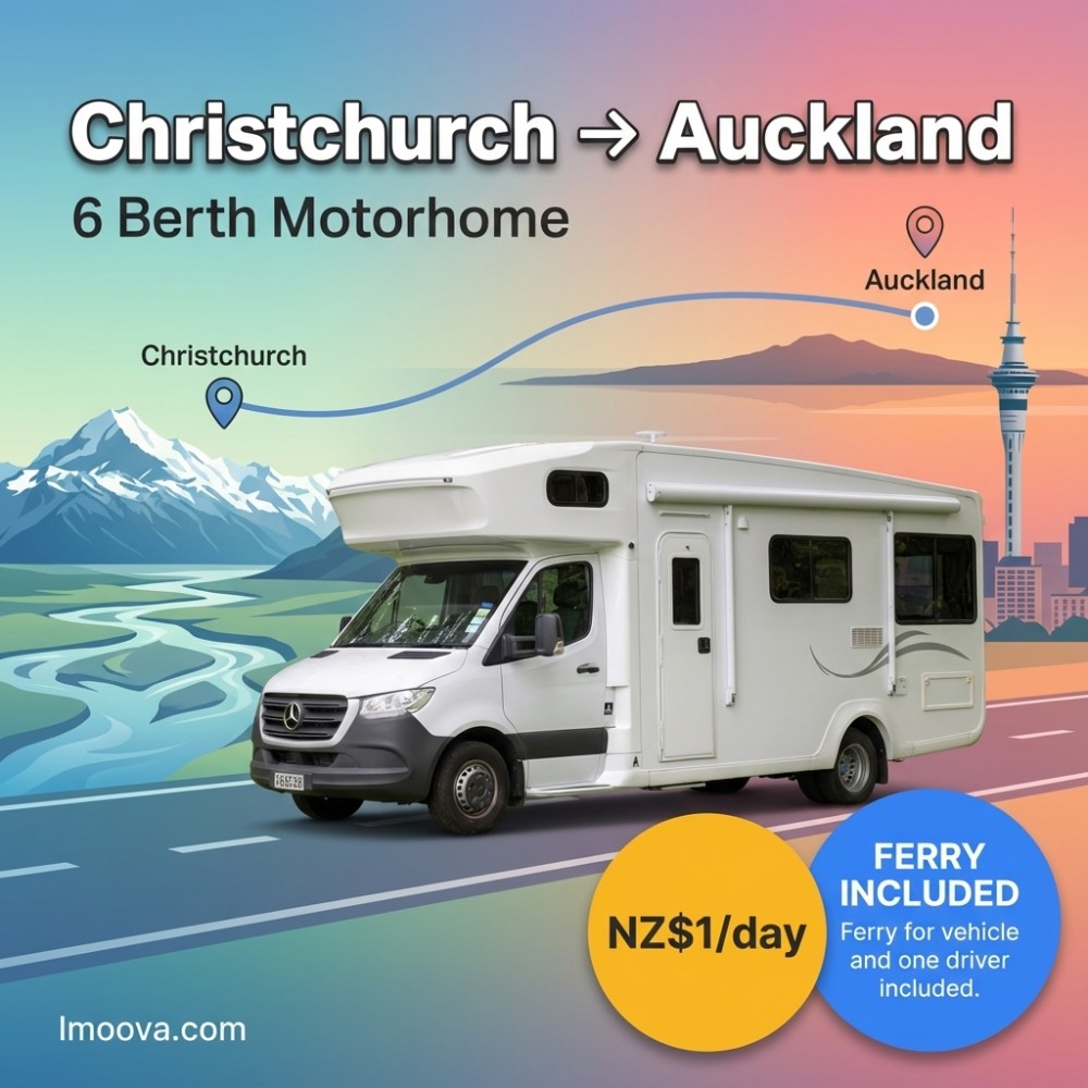 6 Berth Motorhome available for relocation from Christchurch to Auckland