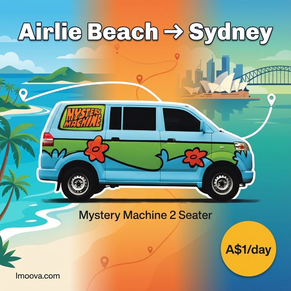 Mystery Machine 2 Seater - Airlie Beach to Sydney