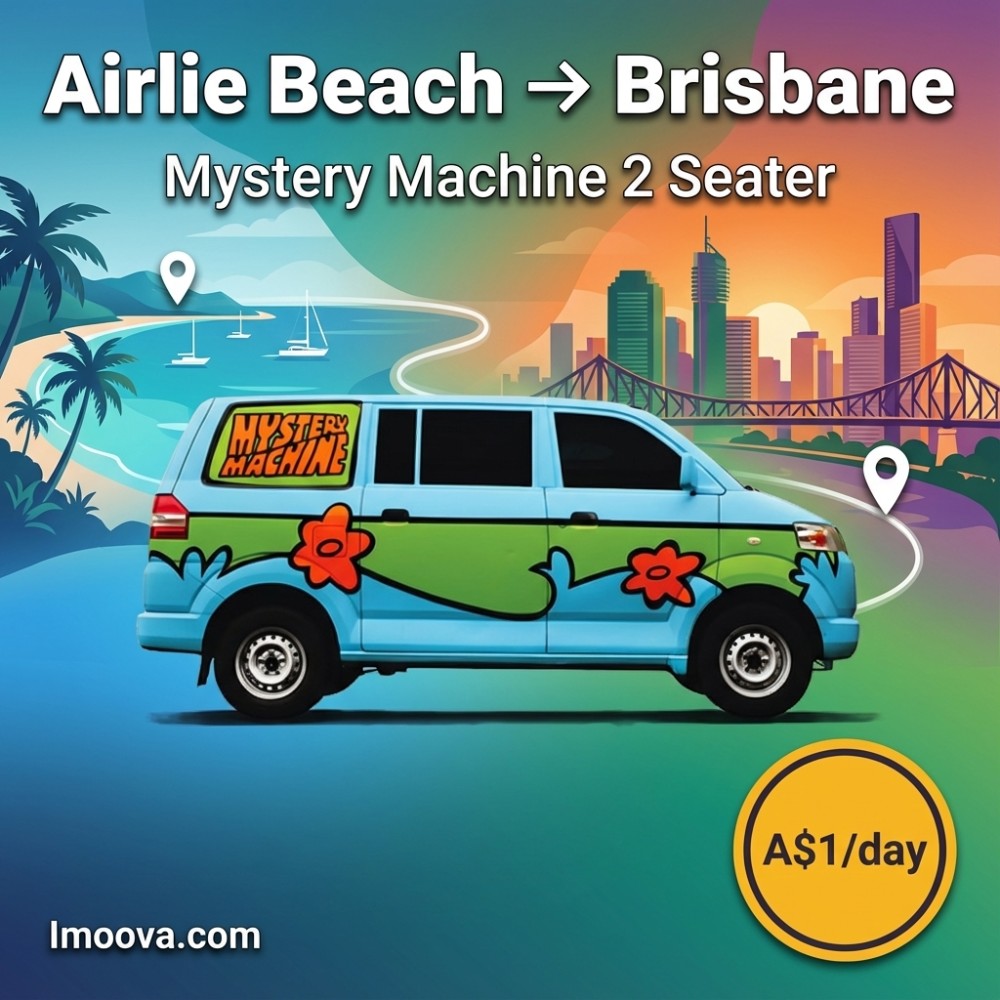 Mystery Machine 2 Seater - Airlie Beach to Brisbane