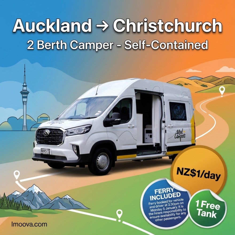 2 Berth Camper - Self-Contained - Auckland to Christchurch