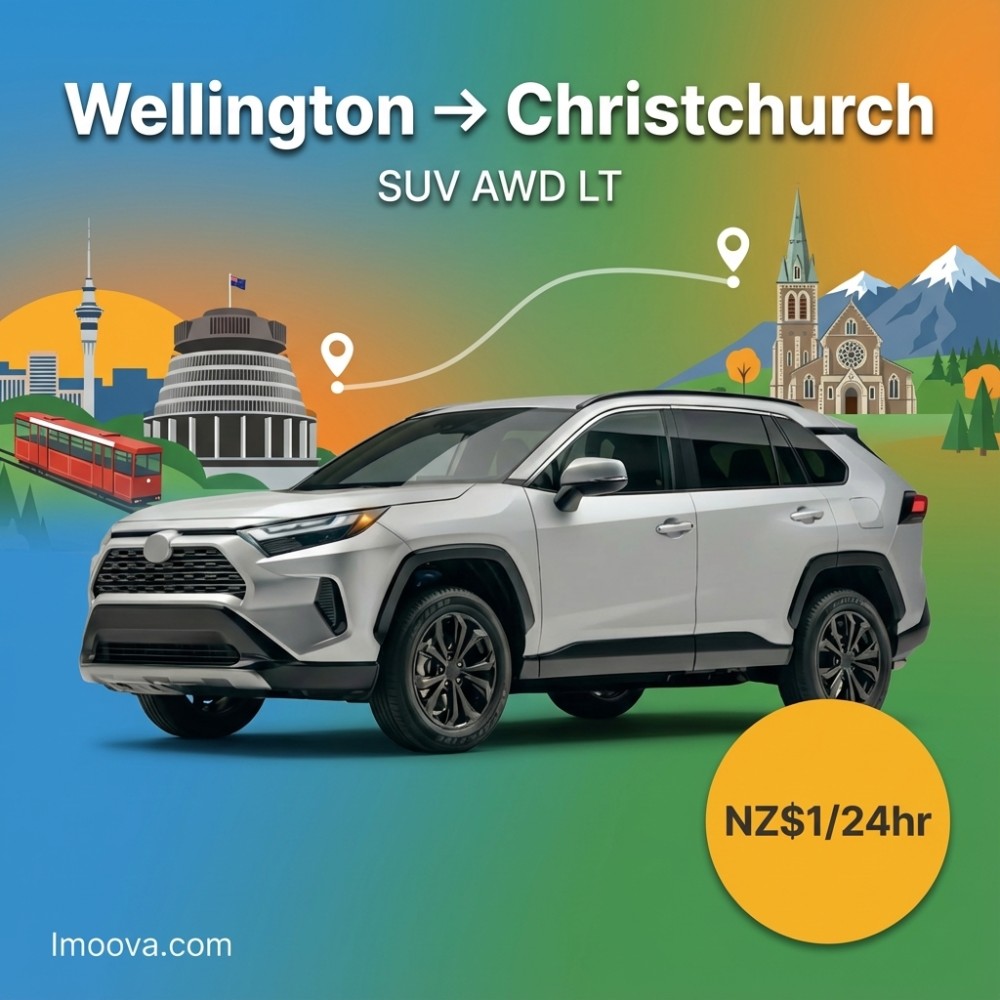 SUV AWD LT - Wellington to Christchurch