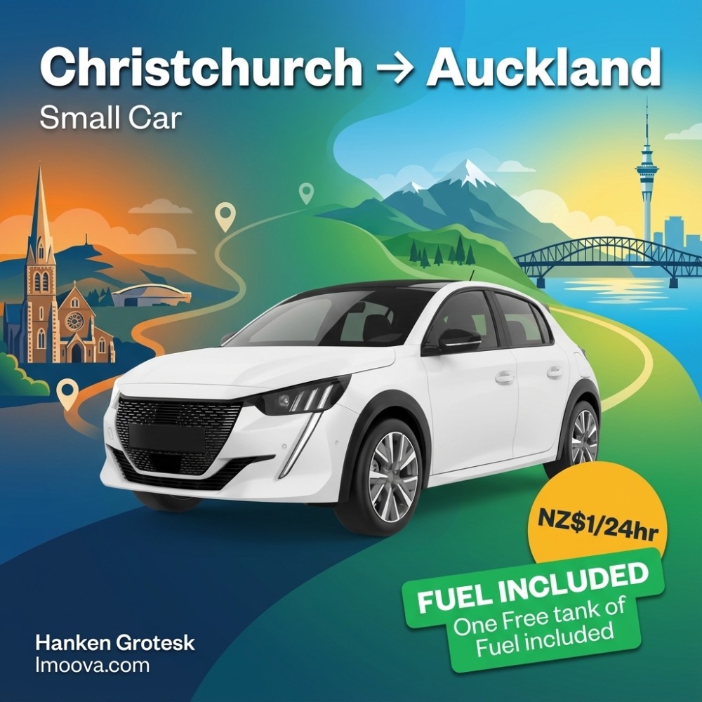 Small Car - Christchurch to Auckland