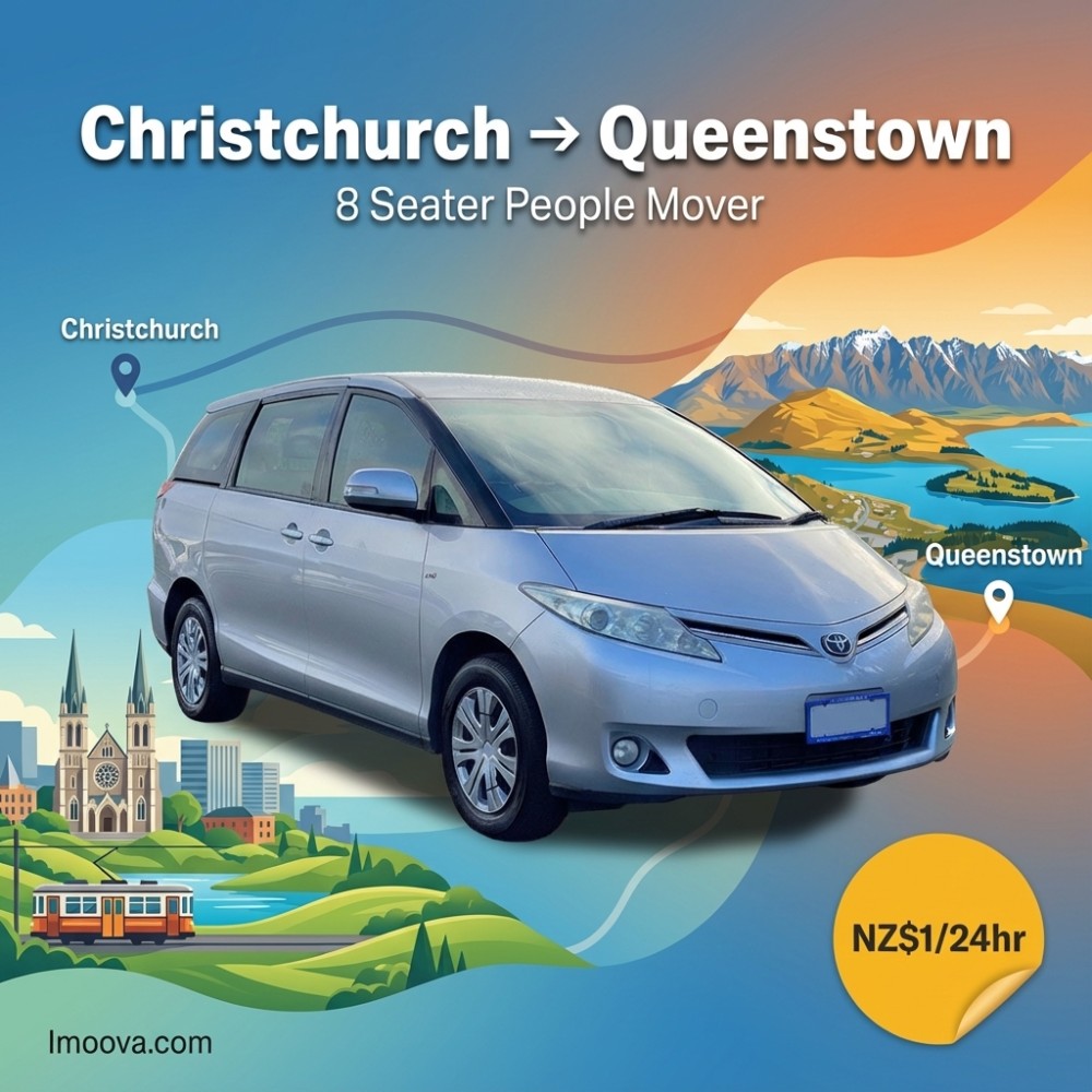 8 Seater People Mover available for relocation from Christchurch to Queenstown