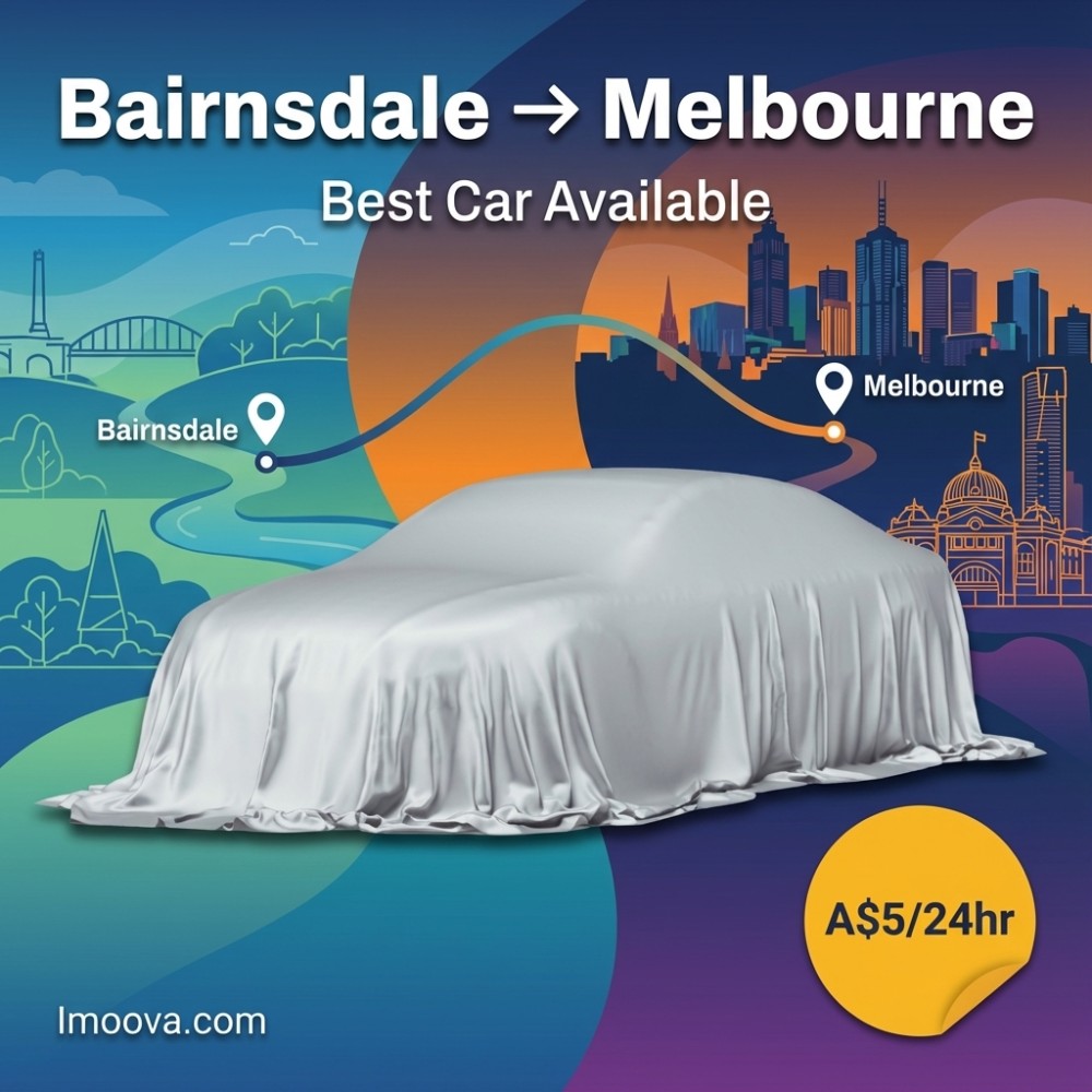 Best Car Available available for relocation from Bairnsdale to Melbourne