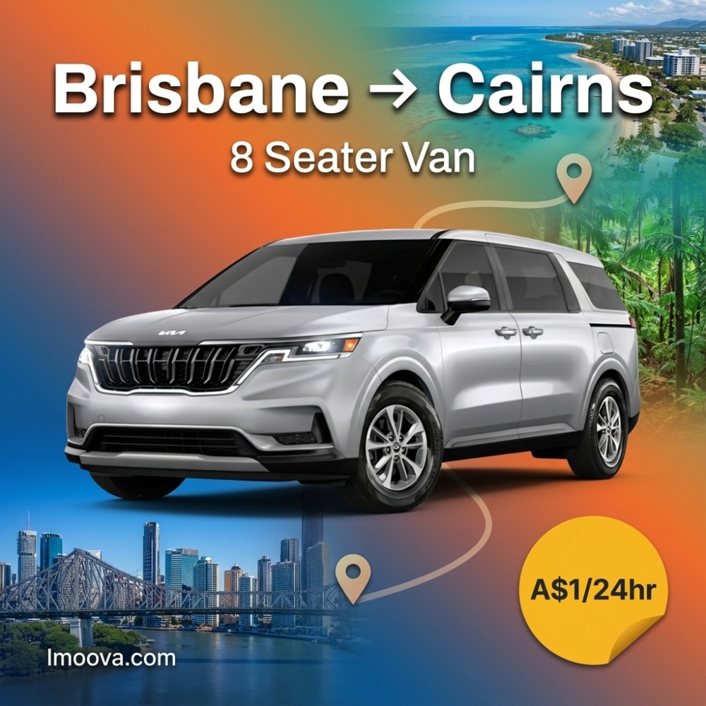 8 Seater Van - Brisbane to Cairns
