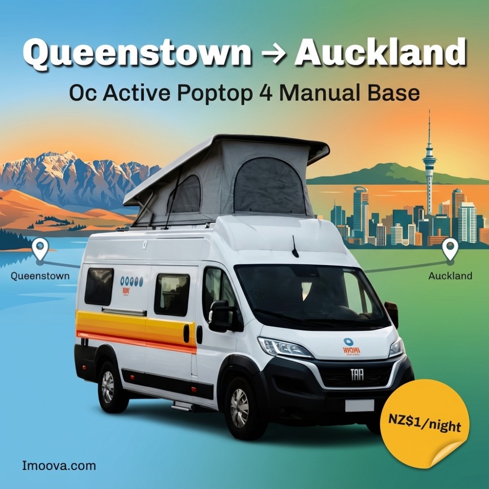 Oc Active Poptop 4 Manual Base - Queenstown to Auckland