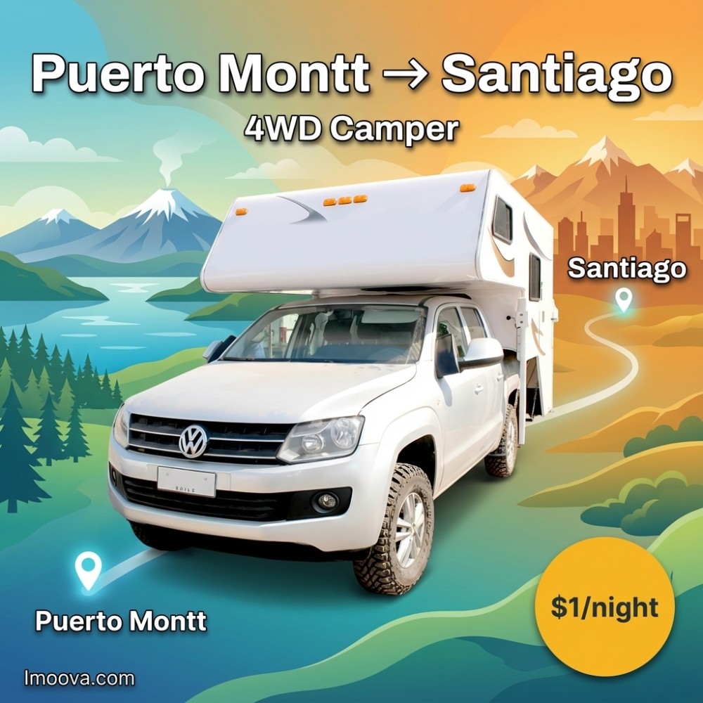 4WD Camper available for relocation from Puerto Montt to Santiago