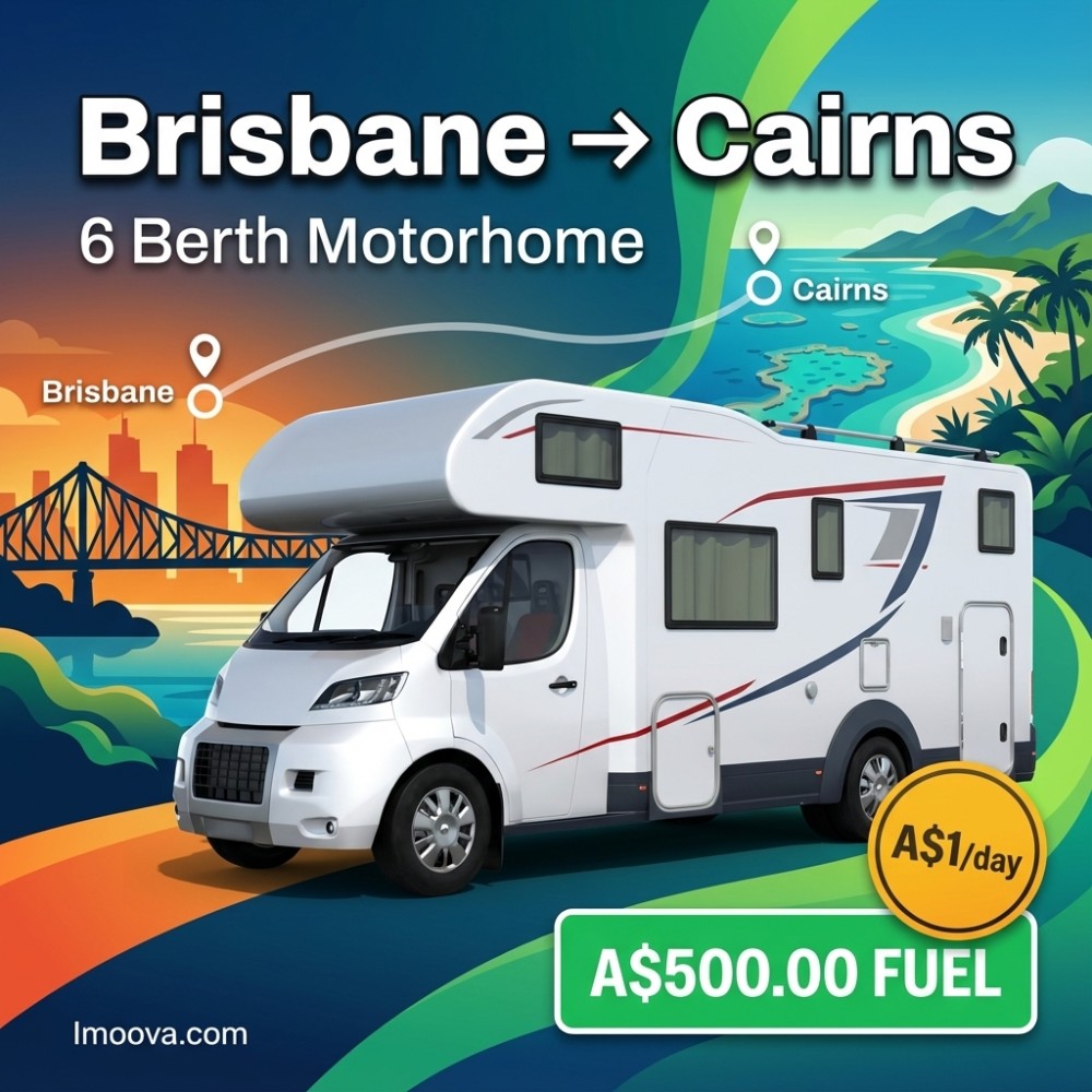 6 Berth Motorhome - Brisbane to Cairns