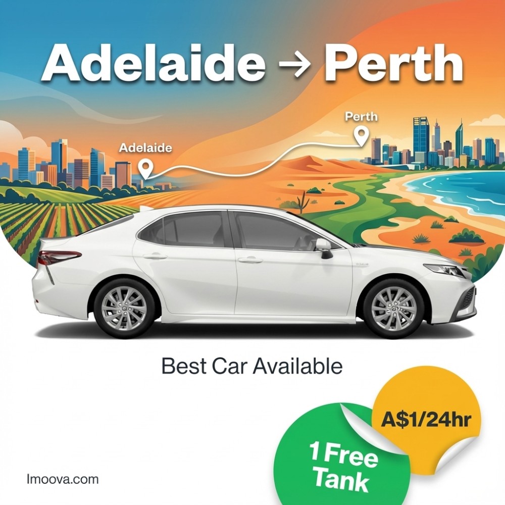 Best Car Available available for relocation from Adelaide to Perth