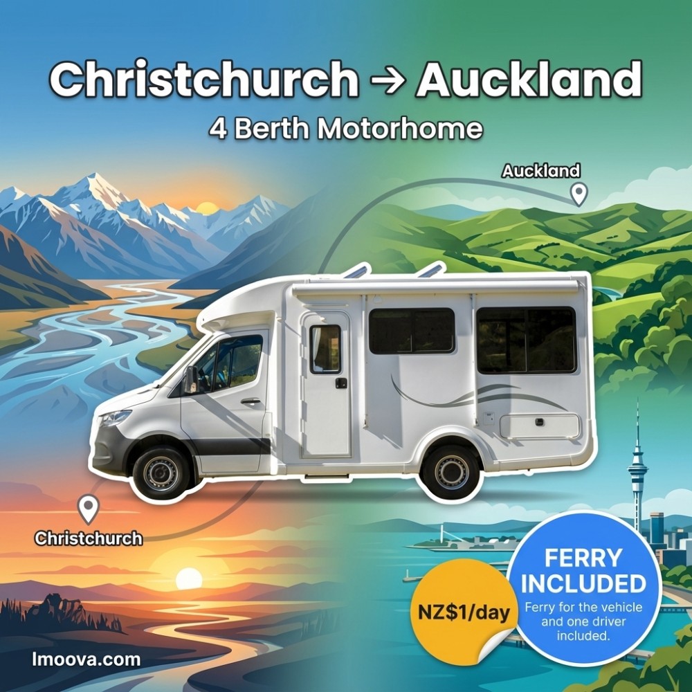 4 Berth Motorhome - Christchurch to Auckland