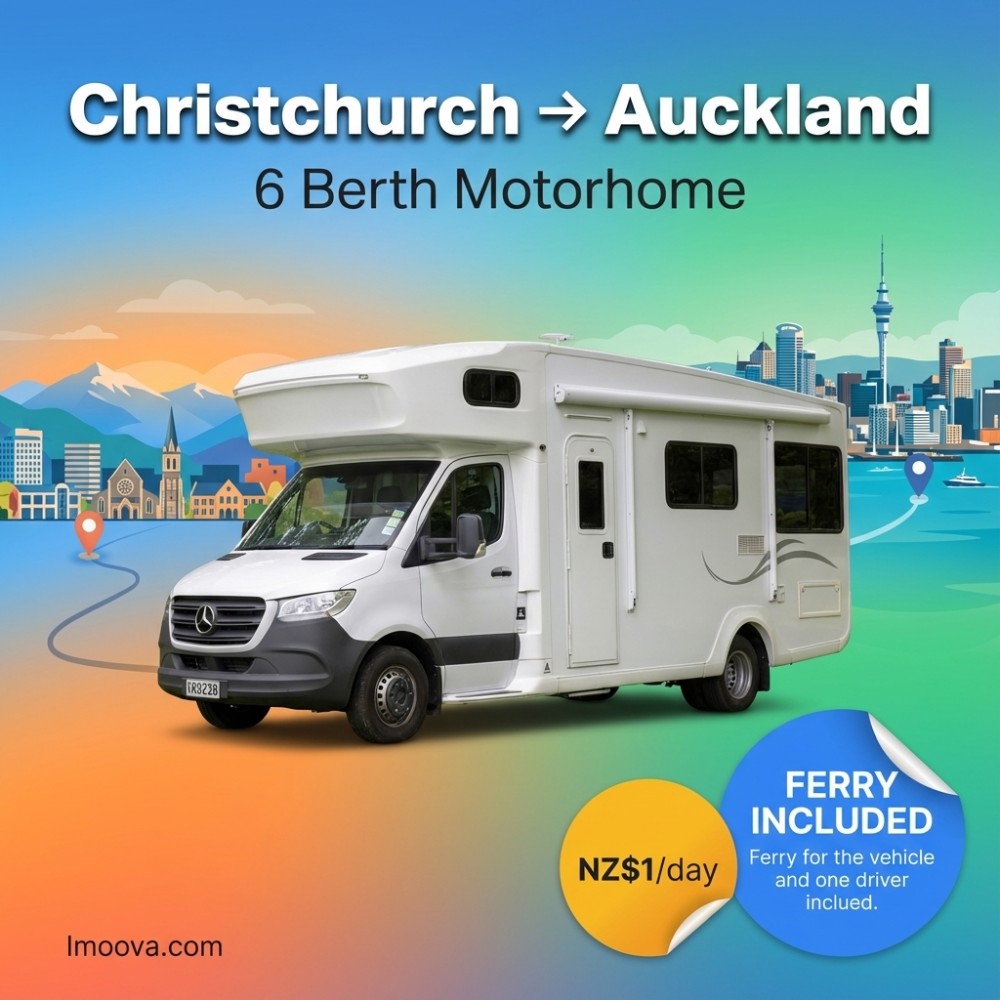 6 Berth Motorhome - Christchurch to Auckland
