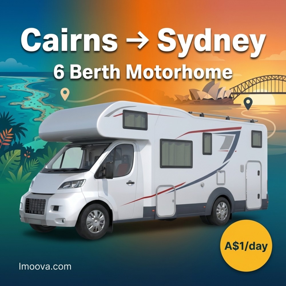 6 Berth Motorhome - Cairns to Sydney
