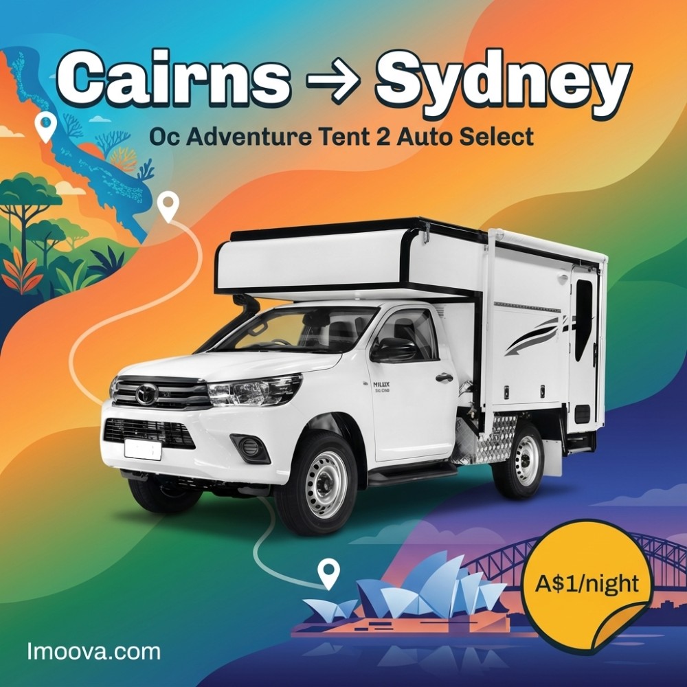 Oc Adventure Tent 2 Auto Select - Cairns to Sydney