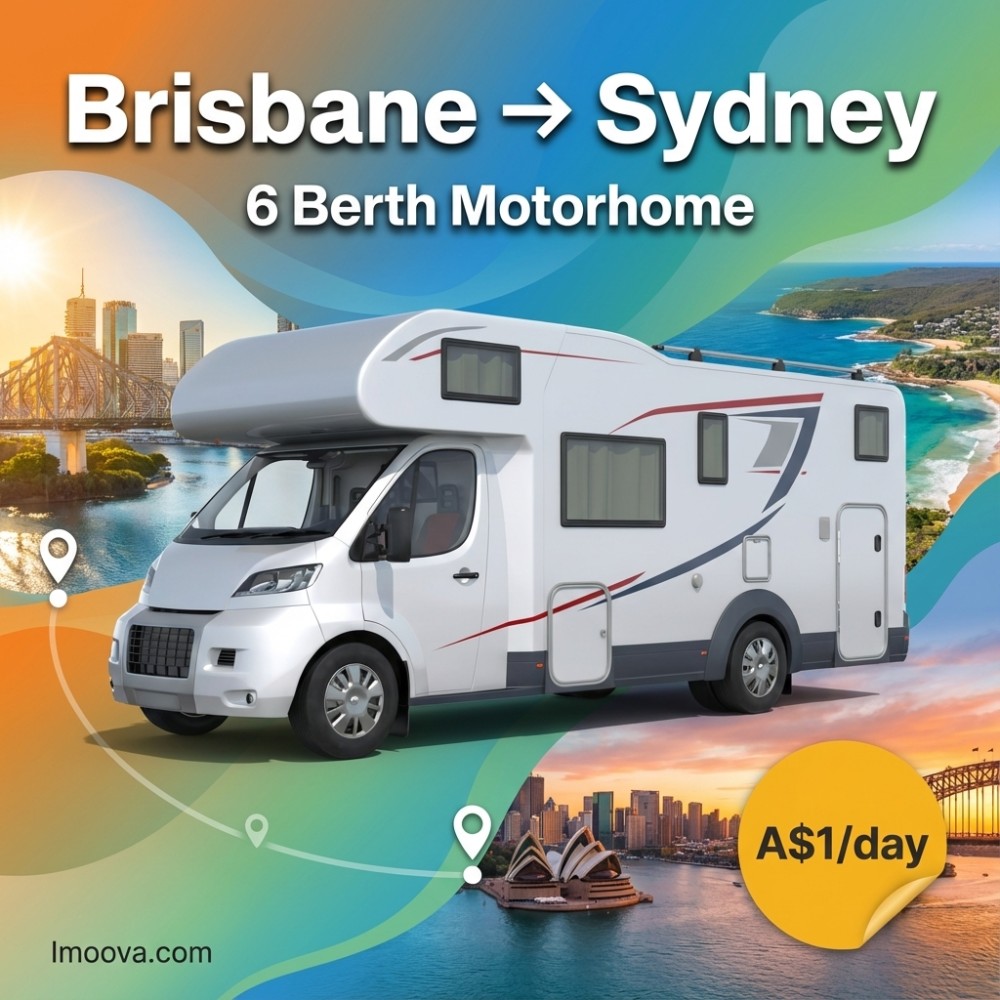 6 Berth Motorhome - Brisbane to Sydney