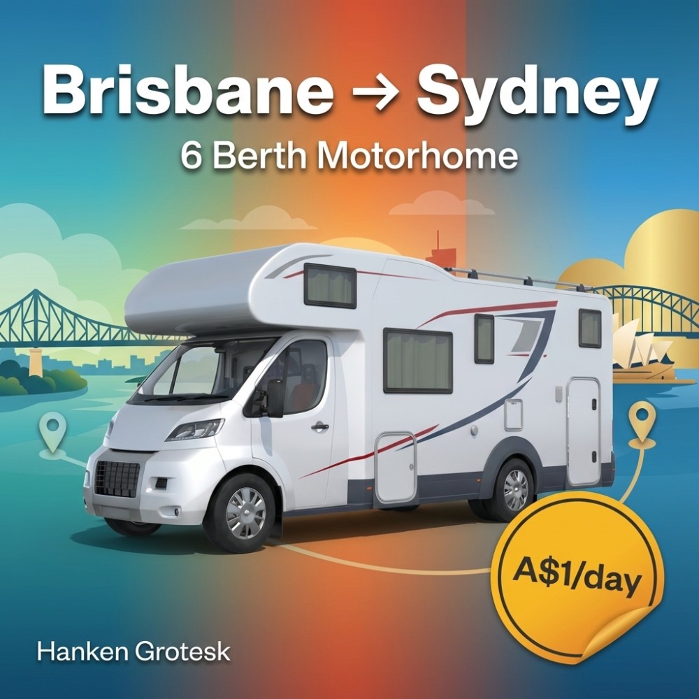 6 Berth Motorhome - Brisbane to Sydney