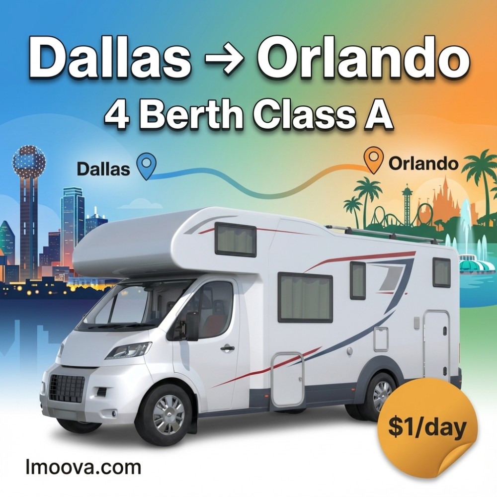 4 Berth Class A available for relocation from Dallas to Orlando