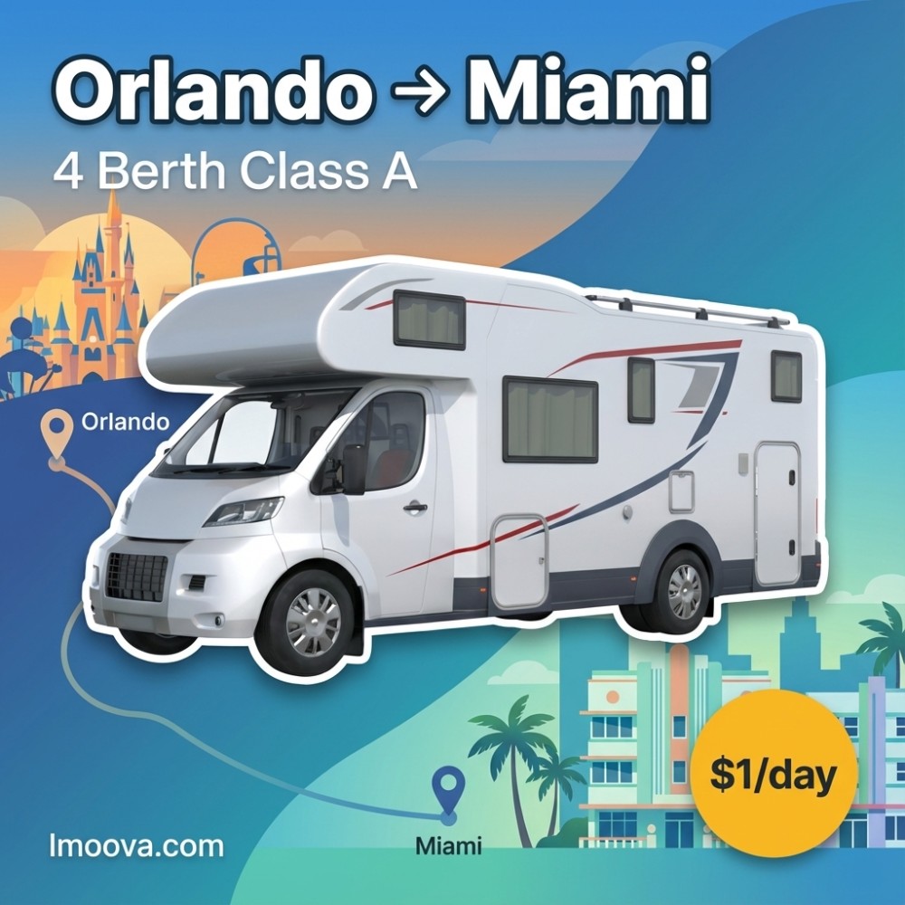4 Berth Class A available for relocation from Orlando to Miami