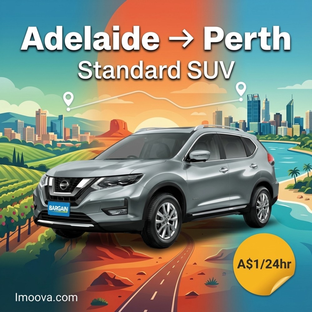Standard SUV available for relocation from Adelaide to Perth