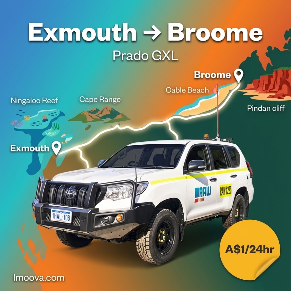 Prado GXL available for relocation from Exmouth to Broome