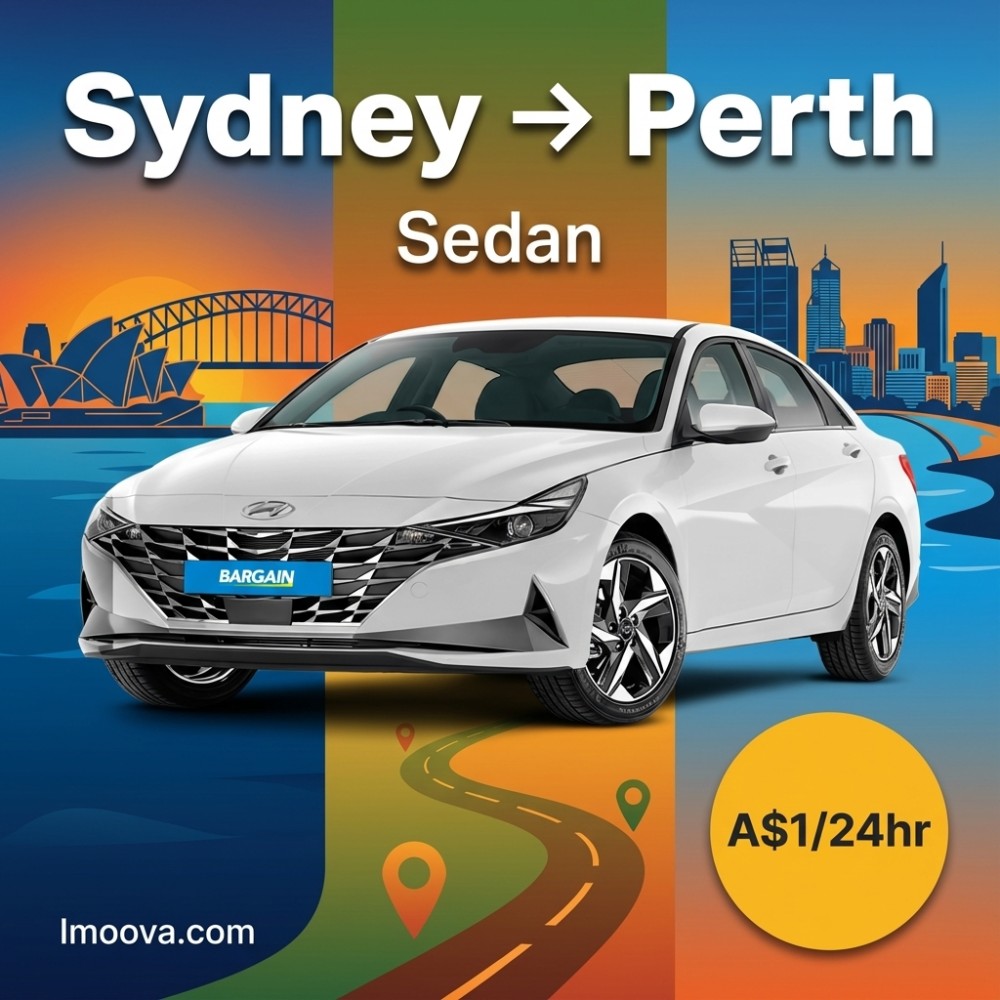 Sedan available for relocation from Sydney to Perth