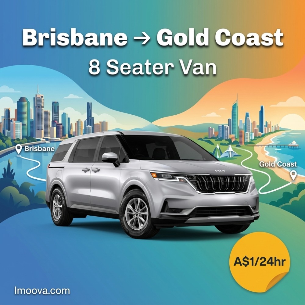 8 Seater Van - Brisbane to Gold Coast