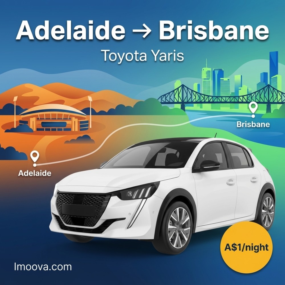 Toyota Yaris available for relocation from Adelaide to Brisbane