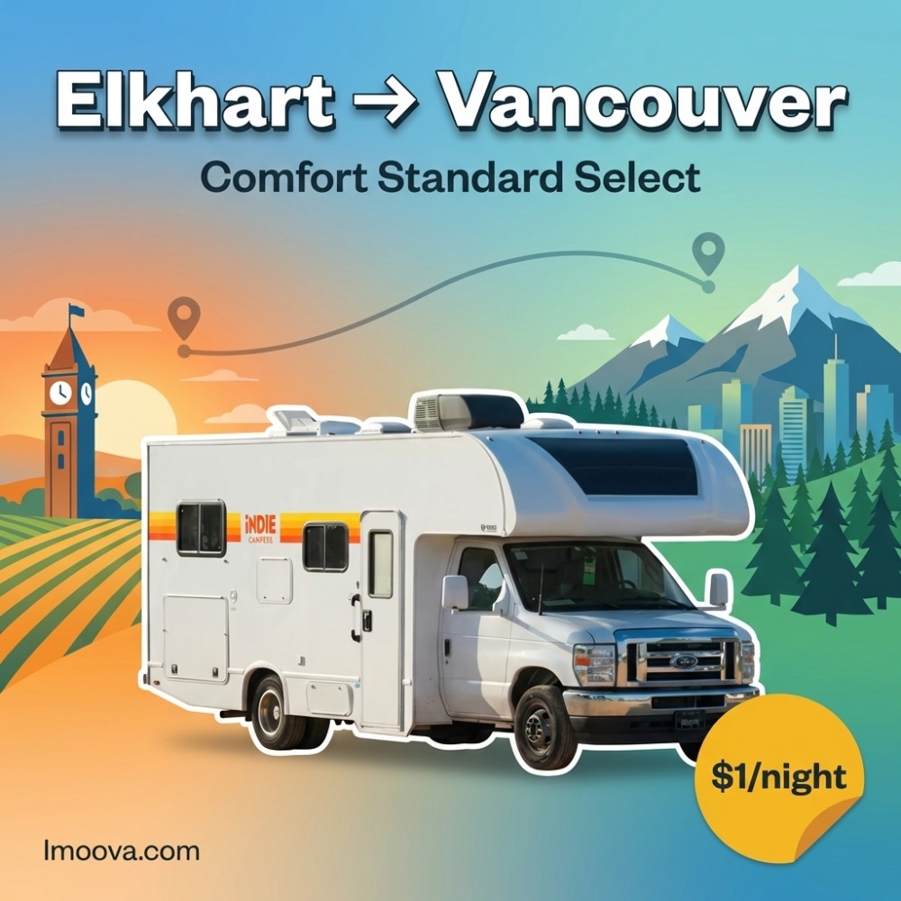 Comfort Standard Select available for relocation from Elkhart to Vancouver