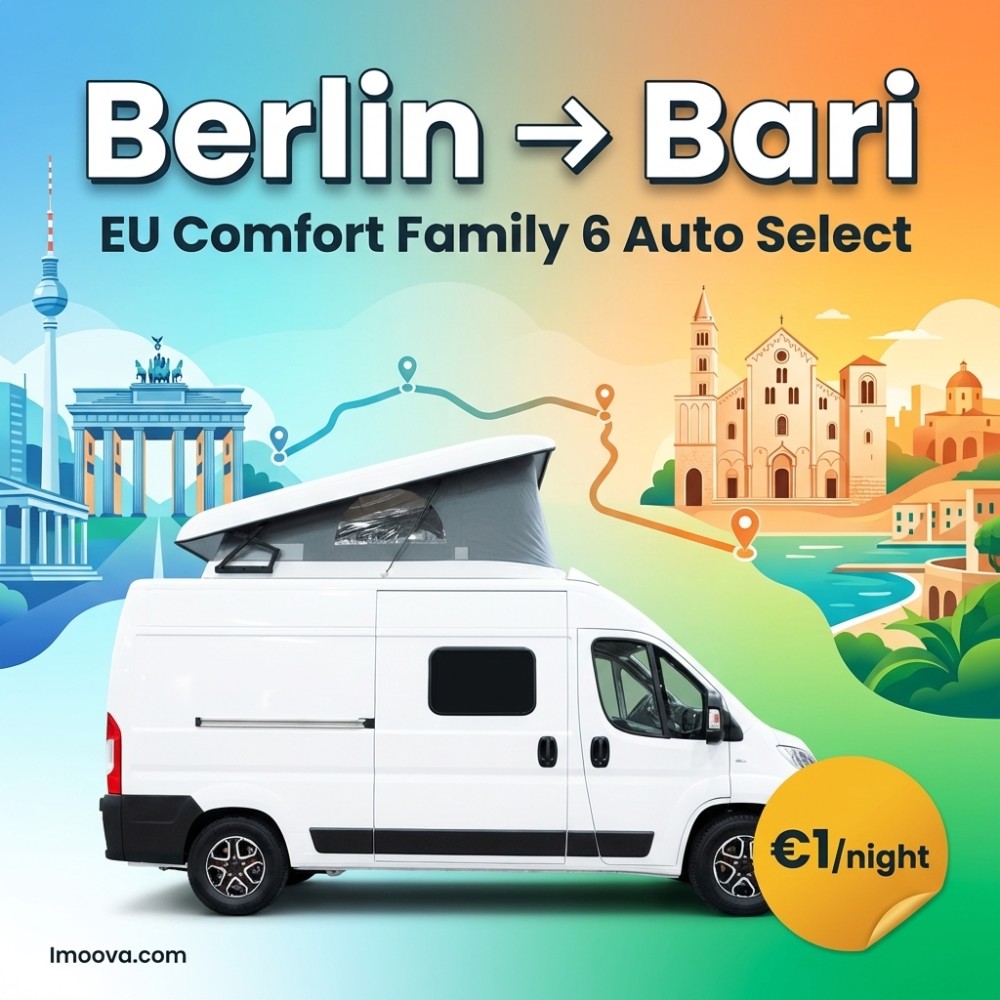 EU Comfort Family 6 Auto Select available for relocation from Berlin to Bari