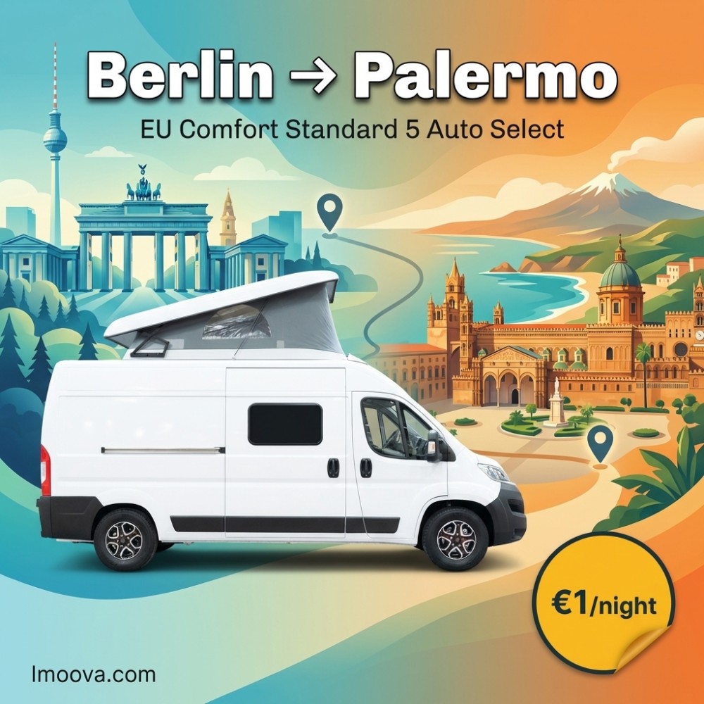 EU Comfort Standard 5 Auto Select available for relocation from Berlin to Palermo
