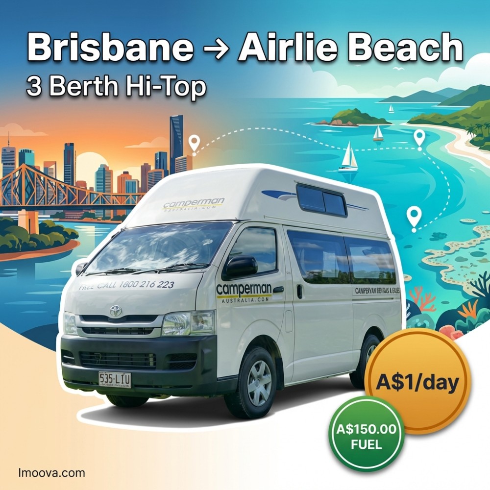 3 Berth Hi-Top - Brisbane to Airlie Beach