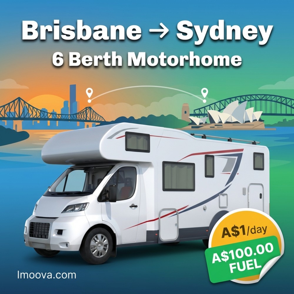 6 Berth Motorhome available for relocation from Brisbane to Sydney