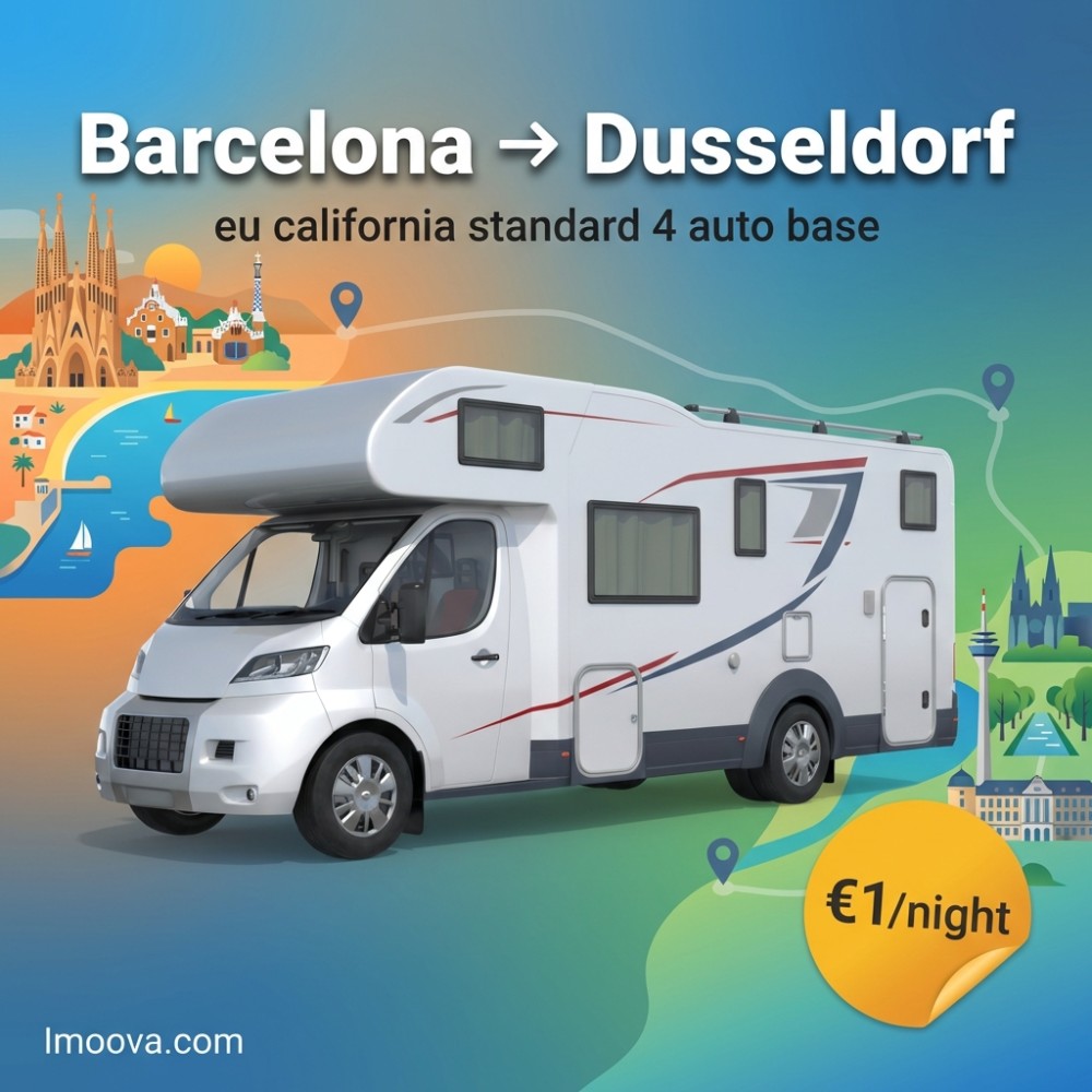 eu california standard 4 auto base available for relocation from Barcelona to Dusseldorf