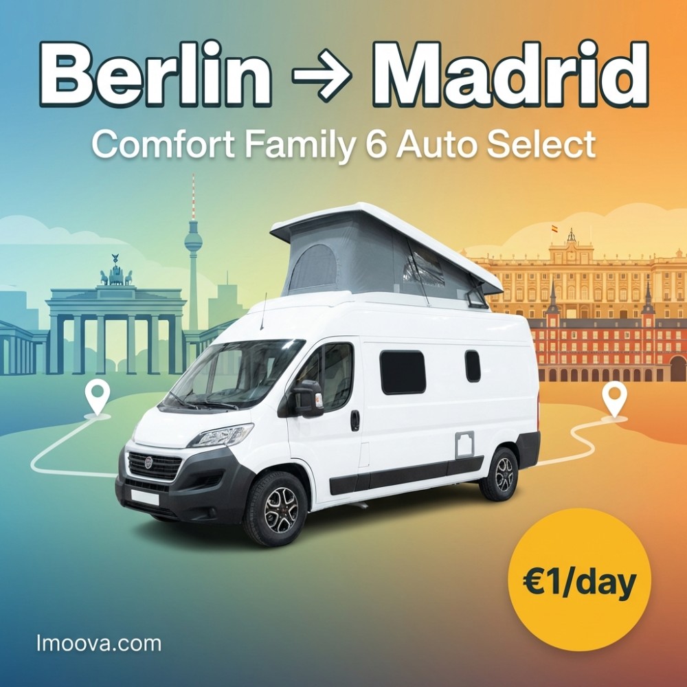 Comfort Family 6 Auto Select available for relocation from Berlin to Madrid