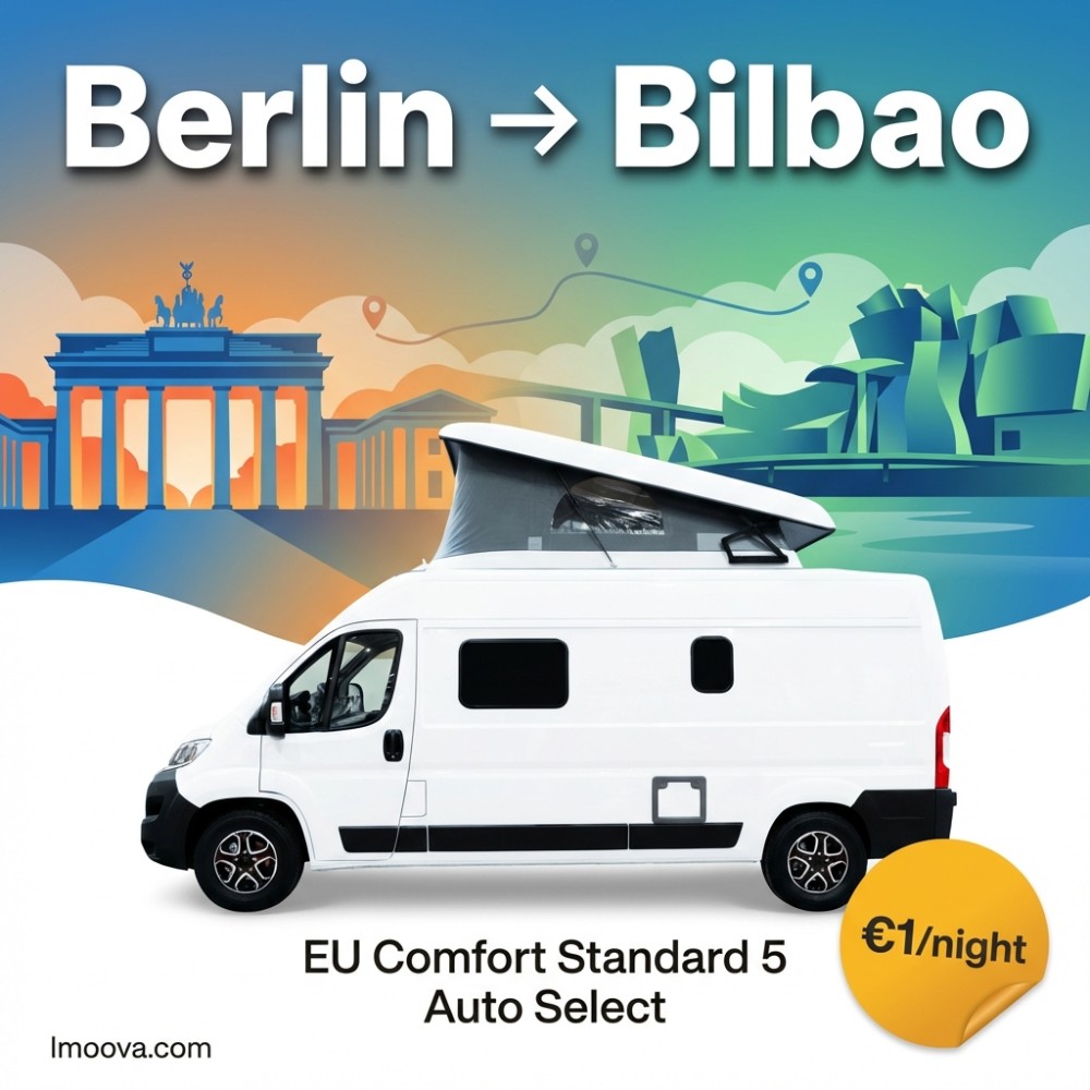 EU Comfort Standard 5 Auto Select available for relocation from Berlin to Bilbao